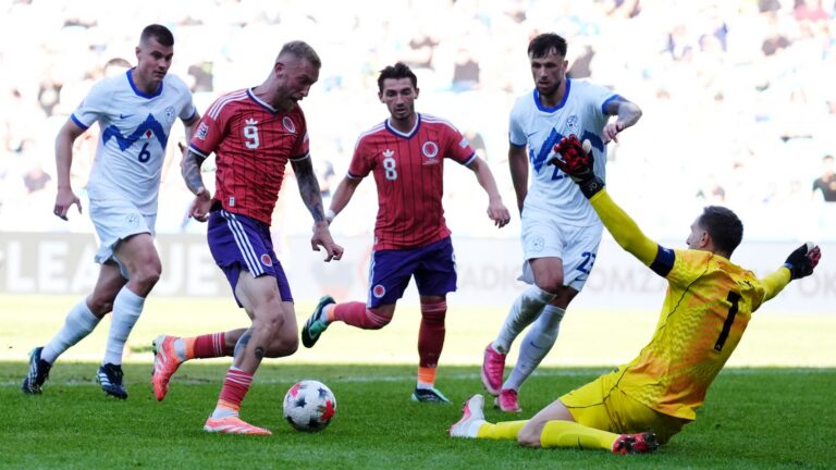Slovenia hold Scotland to draw in Pocognoli’s first game in charge