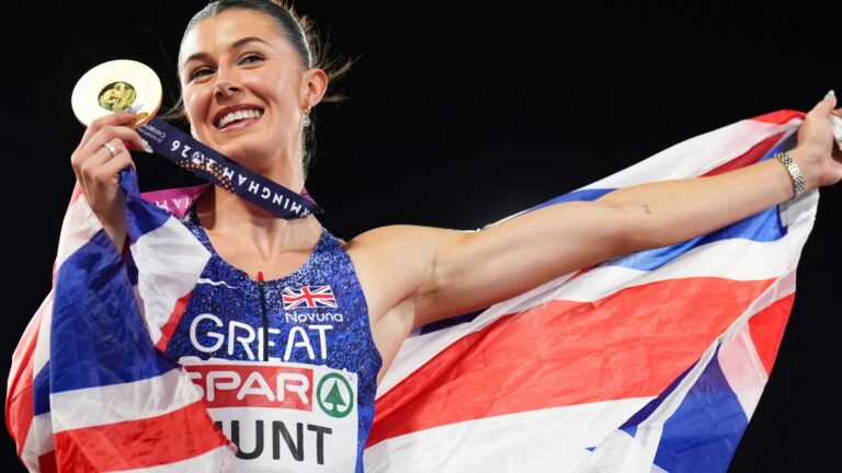 Britain’s Hunt claims European Championships 100m gold