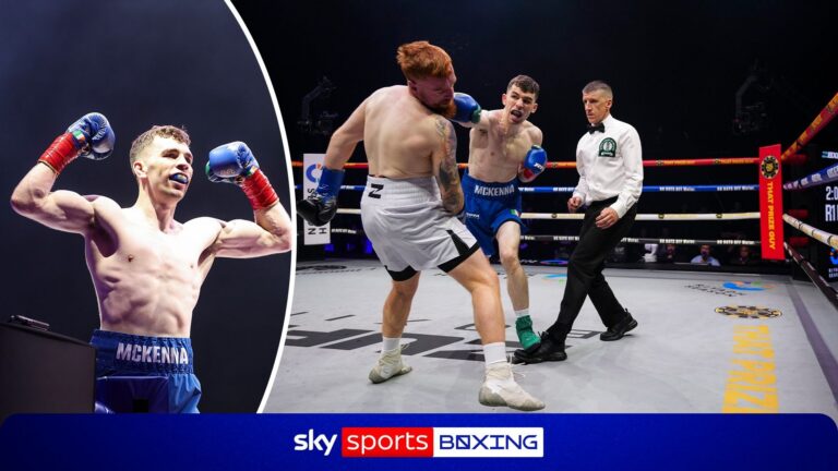 ‘Took him off both his feet!’ | Stevie McKenna with HUGE first-round KO