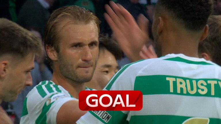 ‘Perfect ball’ | Nygren nods Celtic in front from Tierney’s superb delivery