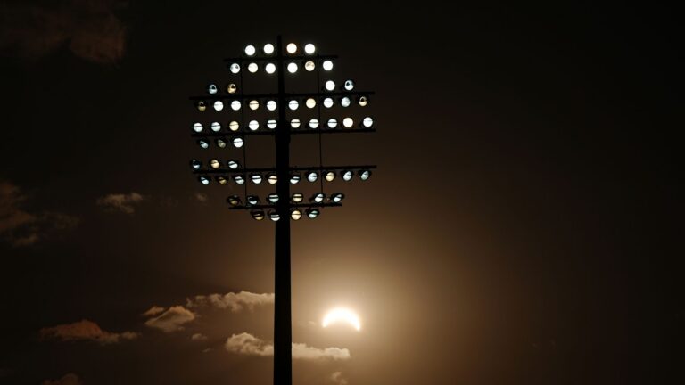 Sports fans watch on as Britain experiences fullest solar eclipse since 1999