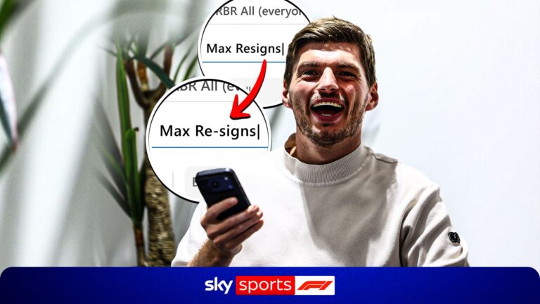 Verstappen’s hilarious contract announcement video!