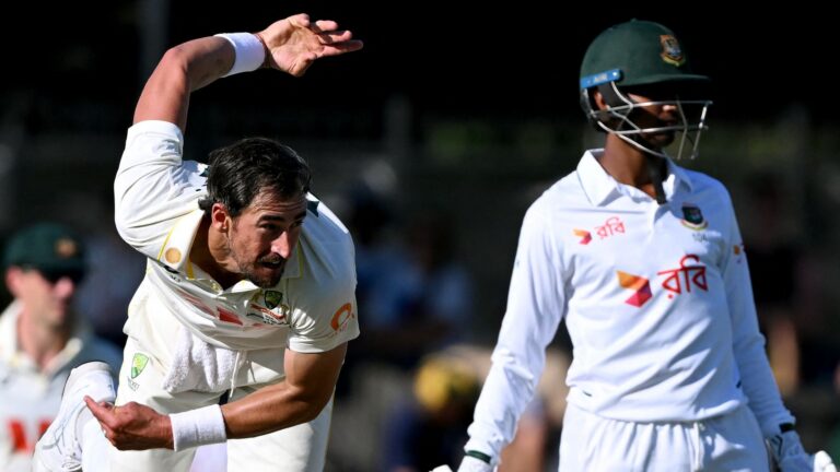 Tempers flare as Australia toil after Hasan’s maiden Test ton