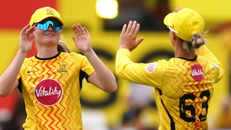 The Hundred LIVE! Rockets chasing 92 to win women’s final after SunRisers skittled