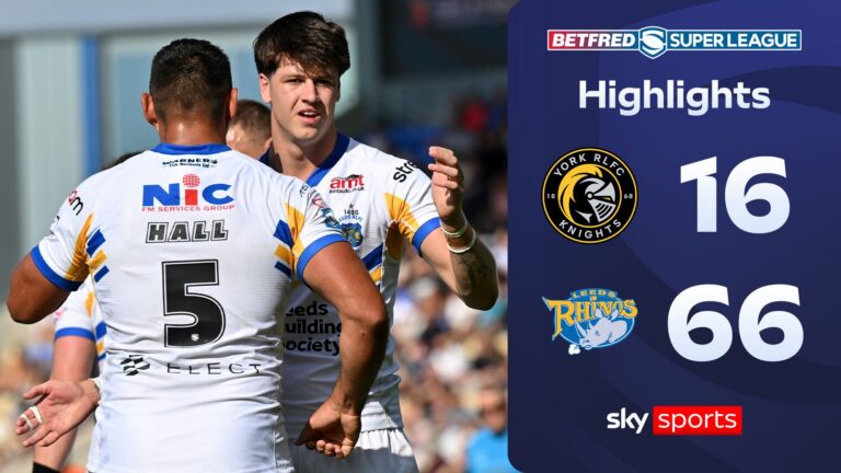Leeds THRASH York to top Super League