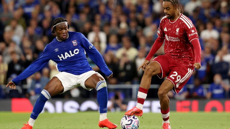 Barcola on for Liverpool debut as they lead Ipswich LIVE on Sky!