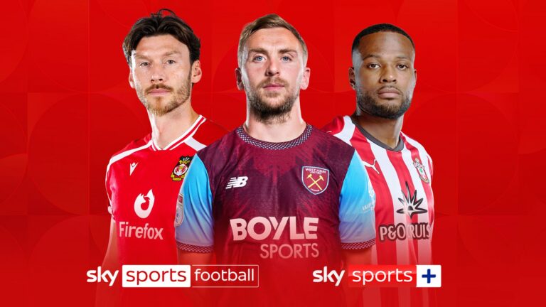 Wrexham, West Ham in action – Championship on Sky LIVE!