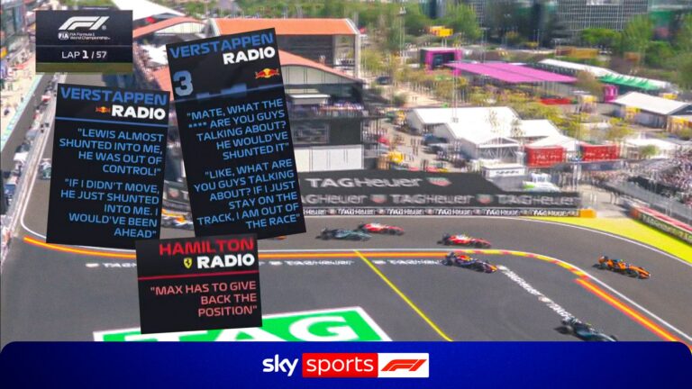 ‘What the **** are you on about?!’ – Max FUMES at Lewis after being forced off track